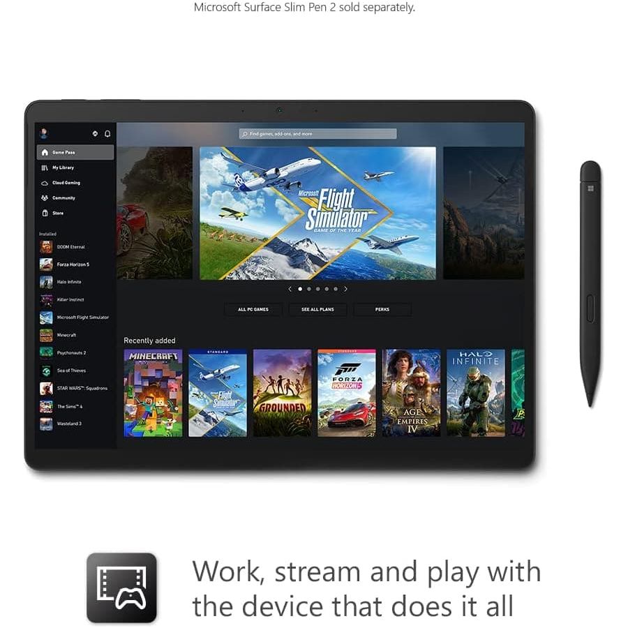 Buy Microsoft,Microsoft Surface Pro 9 - 13 Inch 2-in-1 Tablet PC - Black - Intel Core i7, 16GB RAM, 256GB SSD - Windows 11 Home - Gadcet.com | UK | London | Scotland | Wales| Ireland | Near Me | Cheap | Pay In 3 | Laptops